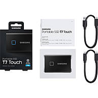 Ổ Cứng Di Động SAMSUNG T7 Touch 1TB SSD USB 3.2 Gen 2 Black (MU-PC1T0K/WW)