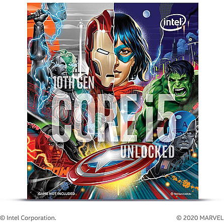 CPU Máy Tính Intel Core i5-10600KA Avengers Edition 6C/12T 4.10GHz Up to 4.80GHz 12MB Cache UHD 630 (LGA 1200)