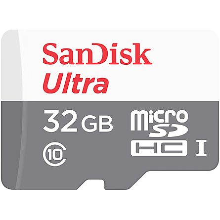 Thẻ Nhớ Sandisk Ultra 32GB microSDHC UHS-I Class 10 (SDSQUNR-032G-GN3MN)