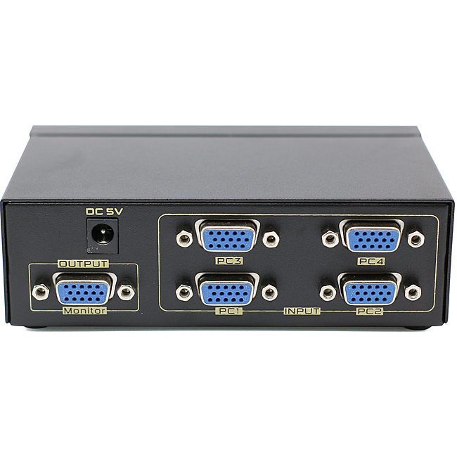 Bộ Chia FJGEAR VGA 4 Vào 1 Ra (VGA-15-4) Bộ Chia FJGEAR VGA 4 Vào 1 Ra (VGA-15-4)
