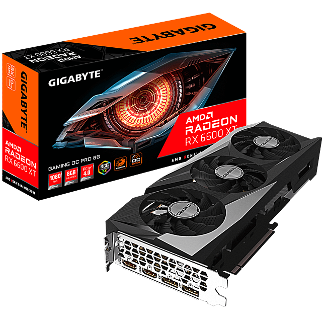 Card Màn Hình Gigabyte Radeon RX 6600 XT GAMING OC PRO 8G (R66XTGAMINGOC PRO-8GD)