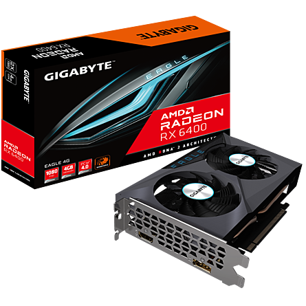 Card Màn Hình Gigabyte Radeon RX 6400 Eagle 4GB GDDR6 (R64EAGLE-4GD)