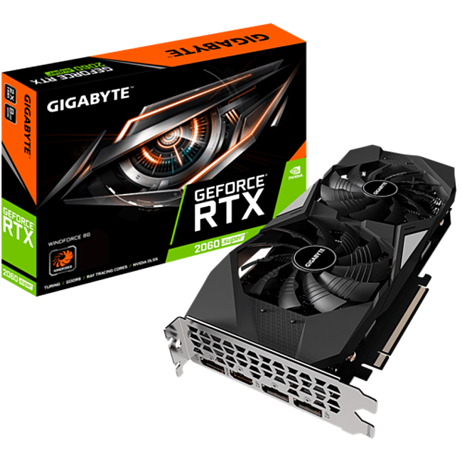 Card Màn Hình Gigabyte GeForce RTX 2060 SUPER WINDFORCE 8G (N206SWF2-8GD)
