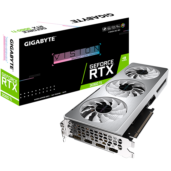 Card Màn Hình Gigabyte GeForce RTX 3060 Ti VISION OC 8G (N306TVISION OC-8GD)