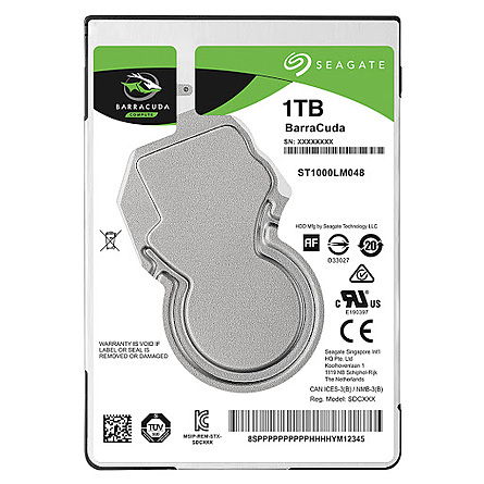 Ổ Cứng HDD 2.5" Seagate BARRACUDA Notebook 1TB SATA 3 5400RPM 128MB Caches (ST1000LM048)