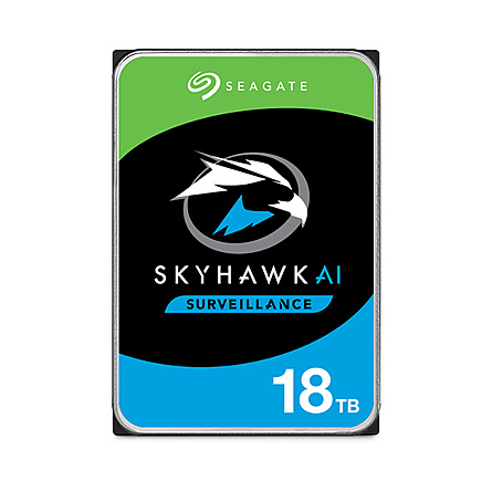 Ổ Cứng HDD 3.5" Seagate  Skyhawk AI 18TB 7200RPM SATA 3 256MB Cache (ST18000VE002)