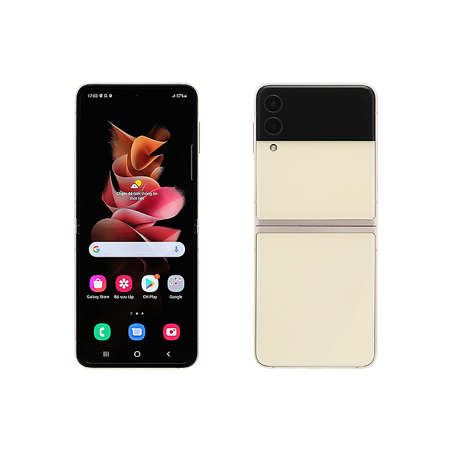 Điện Thoại Di Động SAMSUNG Z Flip3 5G 8GB/128GB - Cream