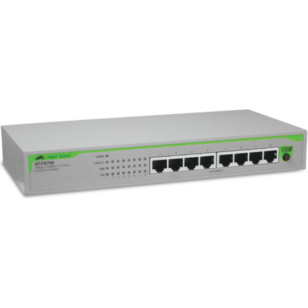 Allied Telesis 8-Port Fast Ethernet Unmanaged Ethernet Switch (AT-FS708)
