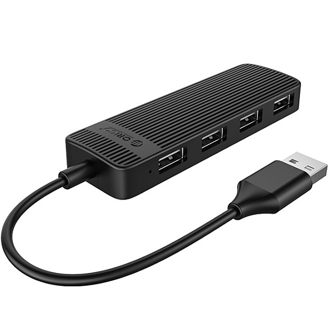 Bộ chia USB HUB Orico 4 cổng USB 2.0 (FL02-BK-BP)