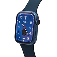 Đồng Hồ Thông Minh Apple Watch Series 7 GPS 45mm Viền Nhôm Dây Cao Su - Blue (MKN83VN/A)