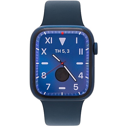 Đồng Hồ Thông Minh Apple Watch Series 7 GPS 45mm Viền Nhôm Dây Cao Su - Blue (MKN83VN/A)