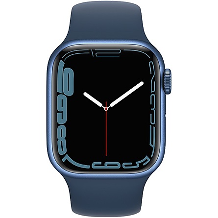 Đồng Hồ Thông Minh Apple Watch Series 7 GPS 41mm Viền Nhôm Dây Cao Su - Blue (MKN13VN/A)