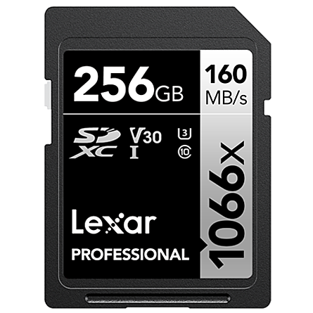 Thẻ Nhớ Lexar 1066x 256GB SDXC UHS-I U3 V30 (LSD1066256G-BNNNG)