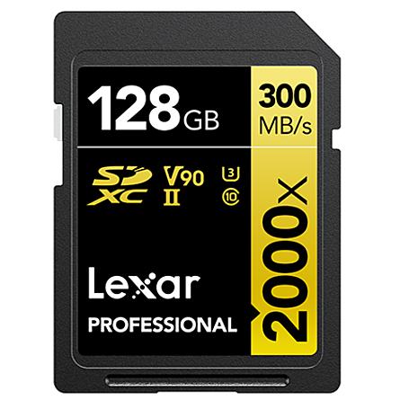 Thẻ Nhớ Lexar 2000x 128GB SDHC/SDXC UHS-II U3 (LSD2000128G-BNNNG)
