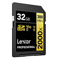 Thẻ Nhớ Lexar 2000x 32GB SDHC/SDXC UHS-II U3 (LSD2000032G-BNNNG)
