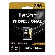 Thẻ Nhớ Lexar 1800x 256GB SDXC UHS-II U3 V60 (LSD1800256G-BNNNG)