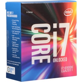 Intel® Core™ i7-6900K Processor 20M Cache, up to 3.70 GHz (Socket LGA2011) Intel® Core™ i7-6900K Processor 20M Cache, up to 3.70 GHz (Socket LGA2011)