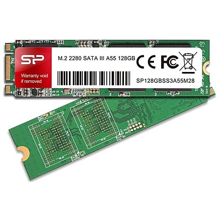 Ổ Cứng SSD Silicon Power A55 128GB M.2-2280 SATA III (SP128GBSS3A55M28)