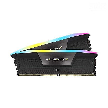 Ram Desktop Corsair Vengeance RGB RS 32GB (2x16GB) DDR5 5200MHz (CMH32GX5M2B5200C40)