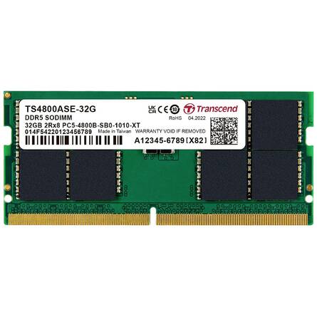 Ram Laptop Transcend 32GB DDR5 4800MHz (TS4800ASE)
