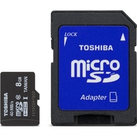 Thẻ Nhớ Toshiba 8GB microSDHC Class 10 (PFM008U-2DCK)