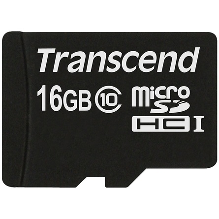 Thẻ Nhớ Transcend 16GB microSDHC Class 10 + SD Adapter (TS16GUSDHC10)