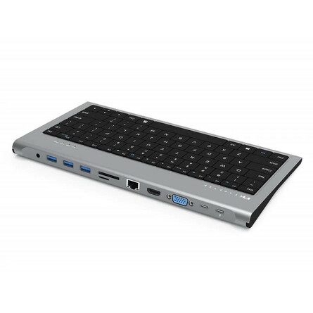 Bàn Phím Feeltek Kiêm Bộ Chia Cổng 11 in 1 USB-C Keyboard Hub (‎HBC011ENC206)