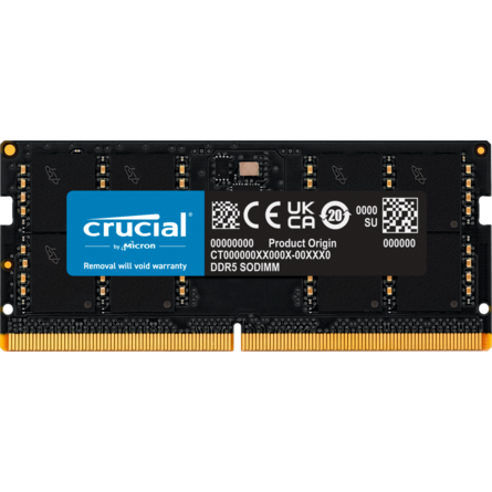 Ram Laptop Crucial 32GB (1x32GB) DDR5 4800MHz (CT32G48C40S5)