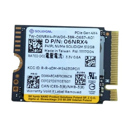 Ổ Cứng SSD Solidigm  512GB PCIe Gen 4x4 NVMe (06NRX4)