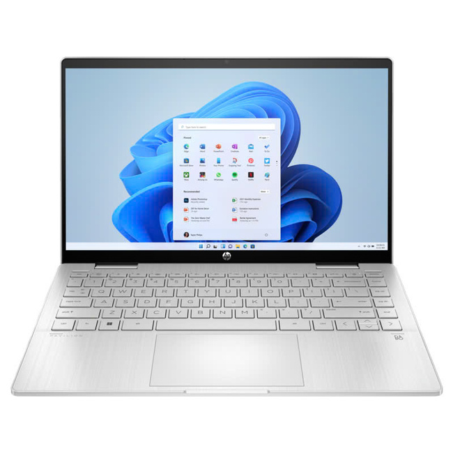 Máy Tính Xách Tay HP Pavilion X360 14-ek1046TU Core i3-1315U/8G DDR4/256GB SSD/14" Full HD Touch/Intel UHD Graphics/Win 11 Home SL/Silver (80R24PA)