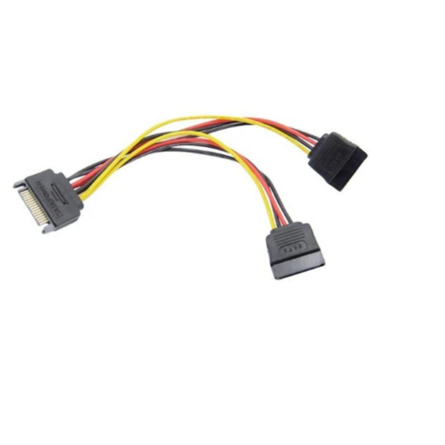 Dây Cáp Nguồn Sata 1 ra 2 Dây Cáp Nguồn Sata 1 ra 2