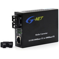 Bộ Chuyển Đổi Quang Điện  G-NET Gigabit Ethernet 10/100/1000Mbps Media Converter 550m SC Multimode 850nm (HHD-220G-2)