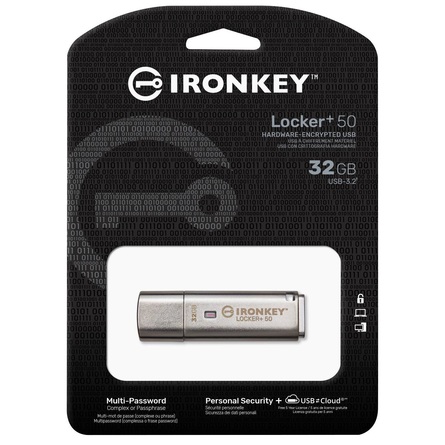 USB Bảo Mật Kingston IronKey Locker+ 50 32GB (IKLP50/32GB)