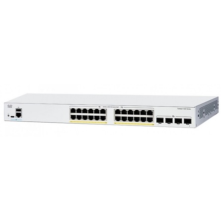 Thiết Bị Mạng Switch Cisco Catalyst 1200 24-port GE, PoE 195W, 4x1G SFP, Rack-mountable (C1200-24P-4G)