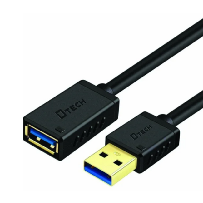 Dây Cáp USB DTech Nối dài 2M (DT-CU0302) Dây Cáp USB DTech Nối dài 2M (DT-CU0302)