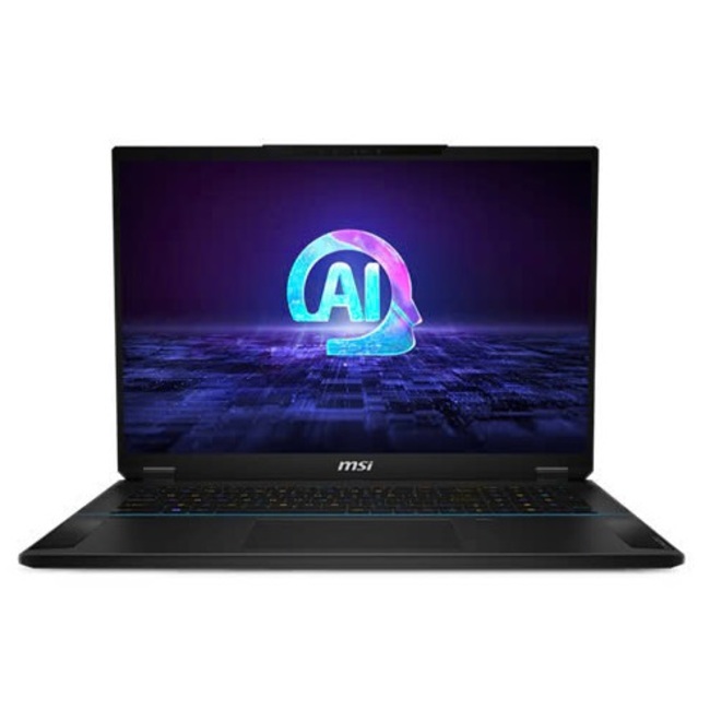 Máy Tính Xách Tay MSI Stealth 18 AI Studio Core Ultra 9-185H/32GB DDR5/2TB SSD/NVIDIA Geforce RTX 4080/18" 4K UHD/Win 11 Home/Midnight Black (A1VHG-025VN)