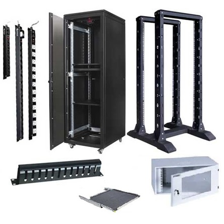 Tủ Rack EKORACK  19" 27U 800mmD x 600mmW x 1.370mmH. Cửa lưới trước đơn & cửa sau 2 cánh. 2 quạt (EKOC2780PD)