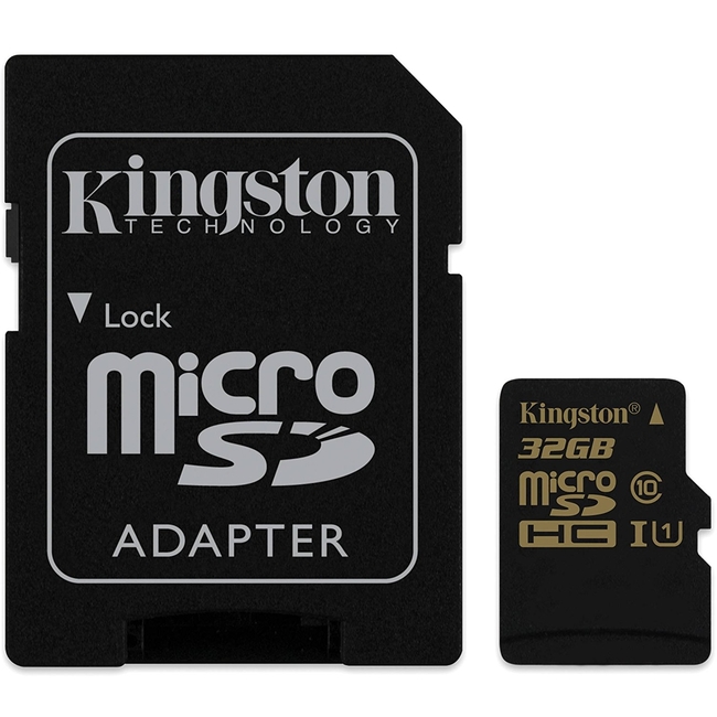 Thẻ Nhớ Kingston 32GB microSDHC UHS-I Class 10 + SD Adapter (SDCA10/32GB)