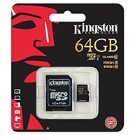 Thẻ Nhớ Kingston 64GB microSDXC UHS-I Class 10 + SD Adapter (SDCA10/64GB)