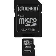 Thẻ Nhớ Kingston 32GB microSDHC Class 4 + SD Adapter (SDC4/32GB)