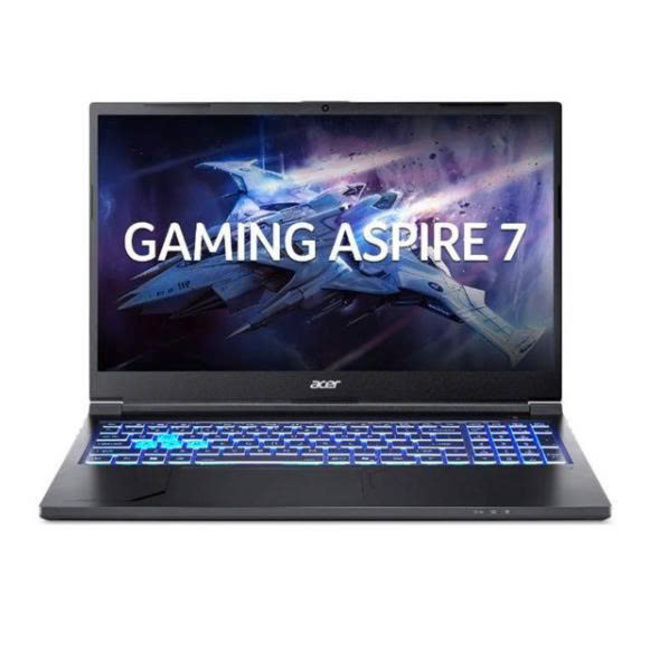 Máy Tính Xách Tay Acer Aspire 7 A715-59G-59RD Core 5-210H/16GB DDR4/512GB SSD/15.6'' FHD/NVIDIA GeForce RTX 3050 4GB GDDR6/Windows 11 Home SL/Đen (NH.DXUSV.001)