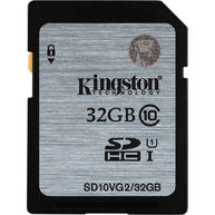 Thẻ Nhớ Kingston 32GB SDHC UHS-I Class 10 (SD10VG2/32GB)