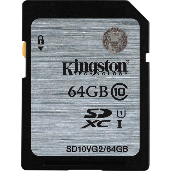 Thẻ Nhớ Kingston 64GB SDXC UHS-I Class 10 (SD10VG2/64GB)
