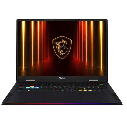 Máy Tính Xách Tay MSI Raider 18 HX AI Core Ultra 9-285HX/64GB DDR5/4TB SSD/18'' UHD+ MiniLED/NVIDIA GeForce RTX 5090 GDDR7 24GB/Windows 11 Home SL/Đen (A2XWJG-692VN)