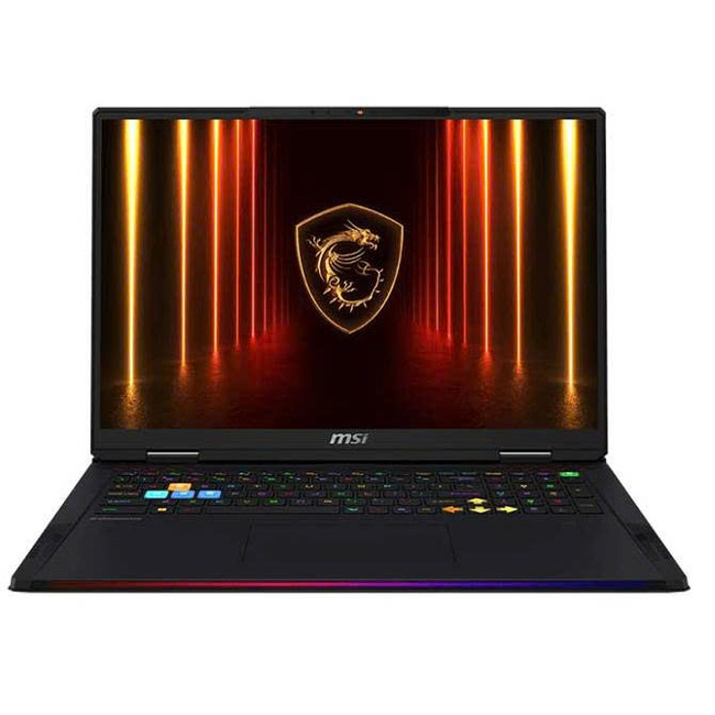Máy Tính Xách Tay MSI Raider 18 HX AI Core Ultra 9-285HX/64GB DDR5/4TB SSD/18'' UHD+ MiniLED/NVIDIA GeForce RTX 5090 GDDR7 24GB/Windows 11 Home SL/Đen (A2XWJG-692VN)