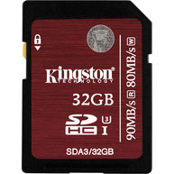 Thẻ Nhớ Kingston 32GB SDHC UHS-I Speed Class 3 (SDA3/32GB)