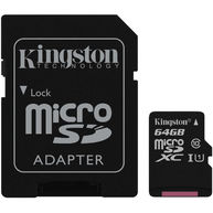 Thẻ Nhớ Kingston Canvas Select 64GB microSHXC UHS-I Class 10 + SD Adapter (SDCS/64GB)