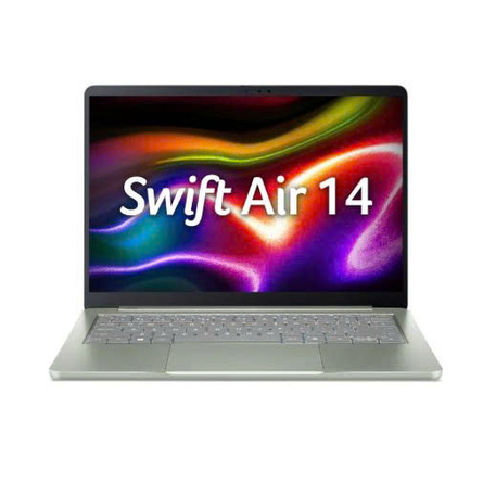 Máy Tính Xách Tay Acer Swift Air 14 SFA14-I31-30KV Core 3-304/8GB LPDDR5/SSD 512GB/14'' WUXGA/Windows 11 Home/Xanh lá (NX.SHYSV.002)