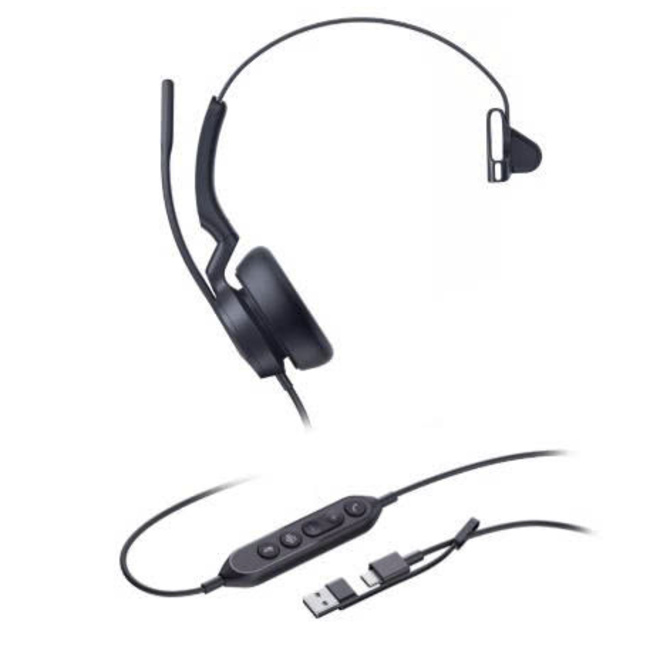 Tai Nghe Có Dây Yealink UH46 Mono Teams USB C/A