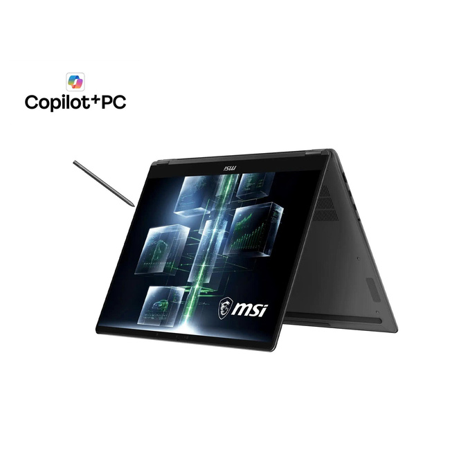 Máy Tính Xách Tay MSI Prestige N16 Flip AI+ C1XMT-017VN RTX Spark N1X/ 64GB/ 2TB SSD/16.0T_2.8K_OLED/ PEN/ Win 11 Pro/ Xám (9S7-262111-017)